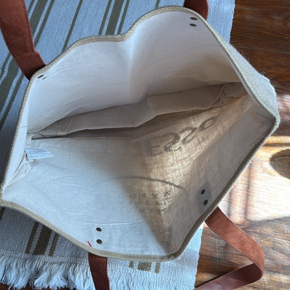 Nespresso Jute Tote Bag with Leather Straps sustainable quality - Picture 3 of 5